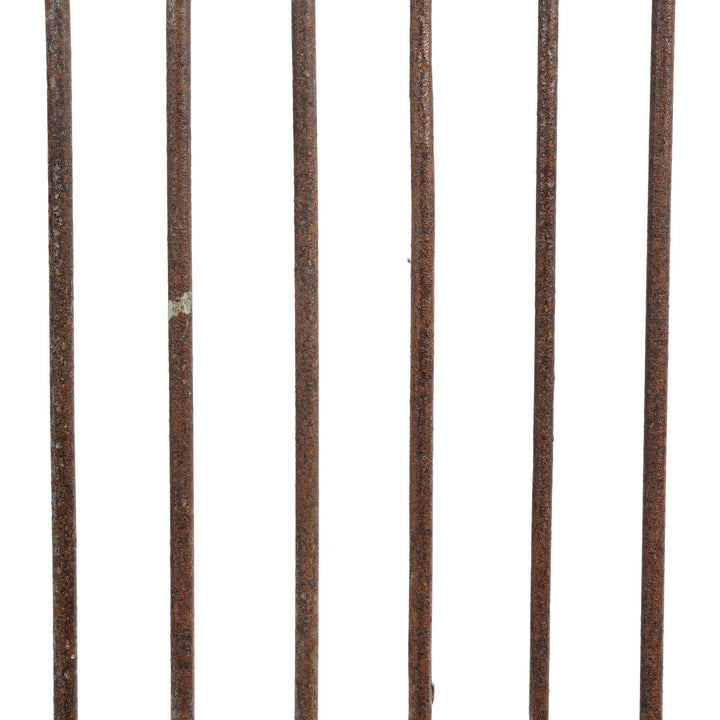 Iron Bars Detail From Carved Sunburst Dog Gate From Gujarat - 19thC | INDIGO ANTIQUES