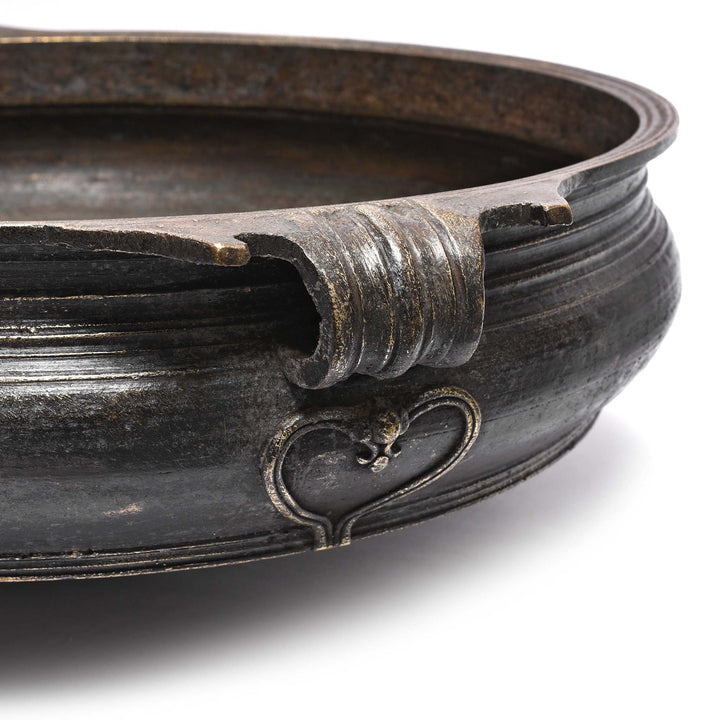 Angled View of Bronze Urli from South India - Late 19thC | Indigo Antiques