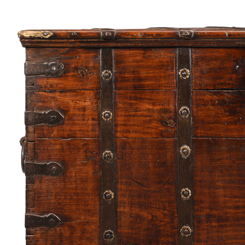 Iron Bound Teak Chest - 19thC