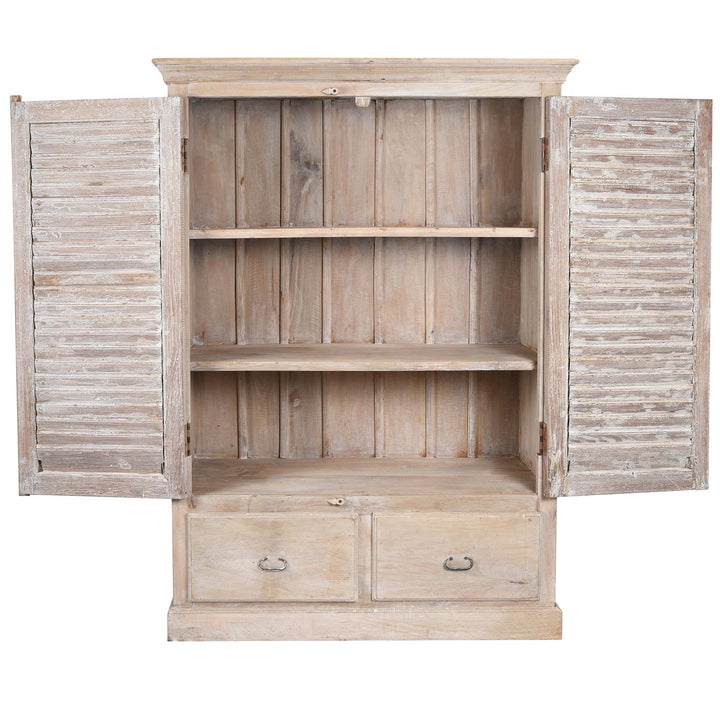 Open Doors Detail From Louvre Cabinet From Rajasthan | Indigo Antiques