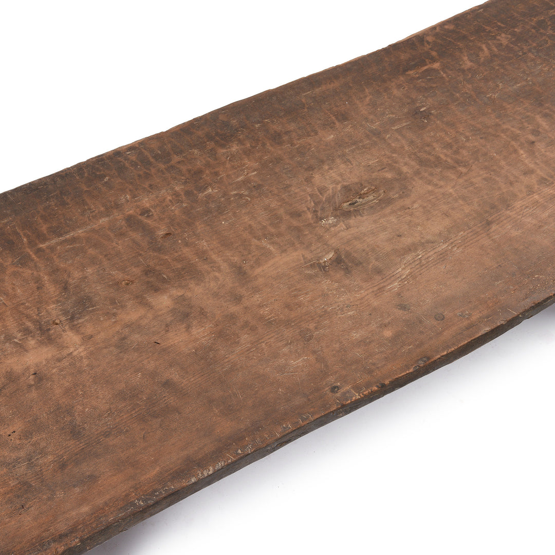 Adze Marks Detail From Antique Daybed From Nagaland - Ca 1920's | Indigo Antiques