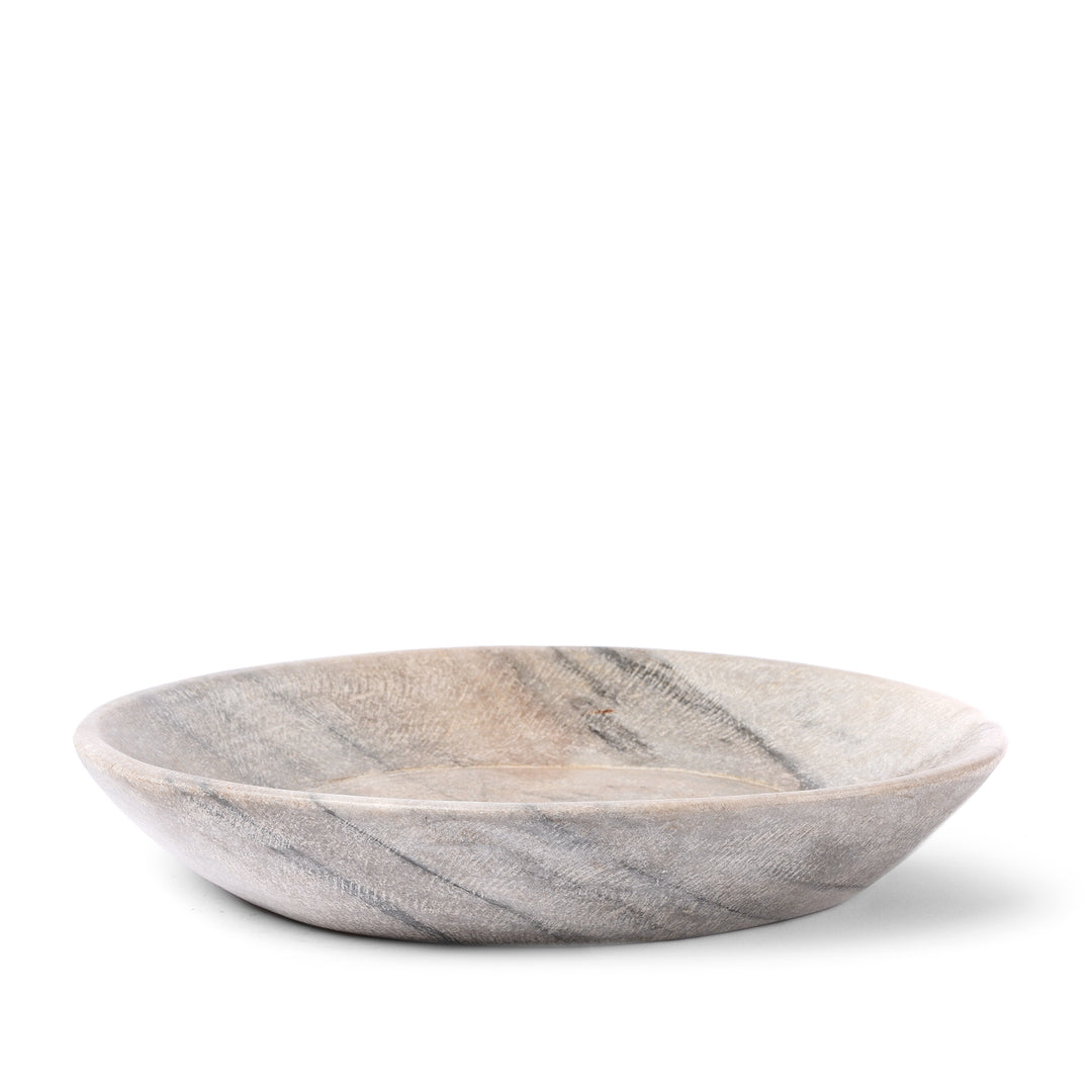 Old Carved Marble Bowl From Rajasthan - 50-80 Yrs Old | Indigo Antiques