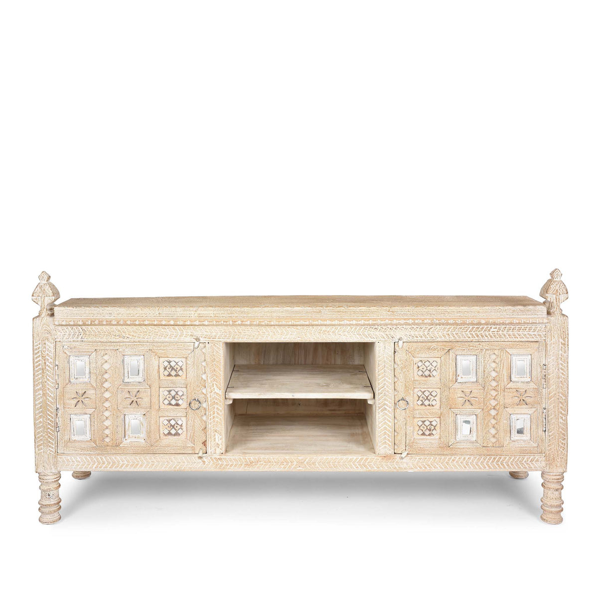 Low Kutchi AV Cabinet | Indigo Antiques