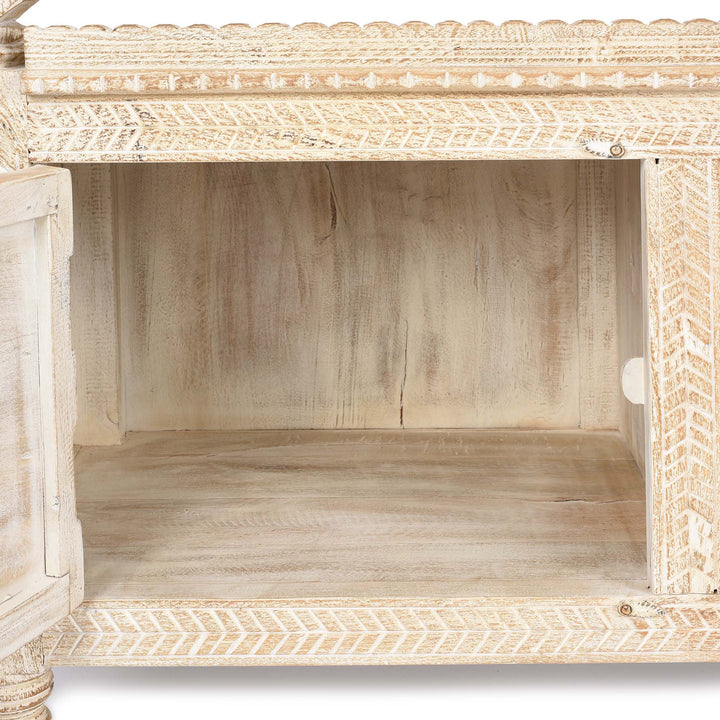 Interior Detail From Low Kutchi AV Cabinet | Indigo Antiques