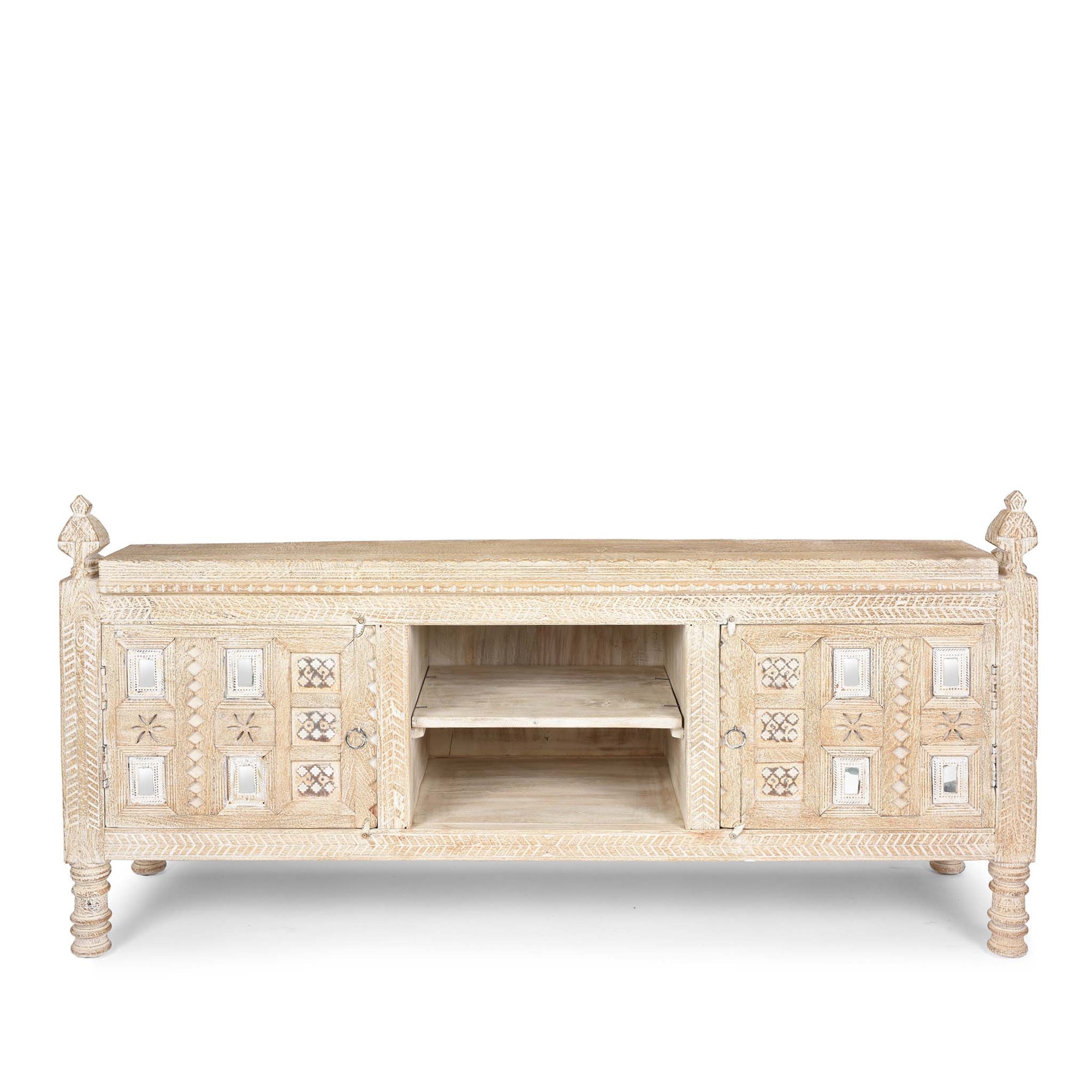 Low Kutchi AV Cabinet | Indigo Antiques