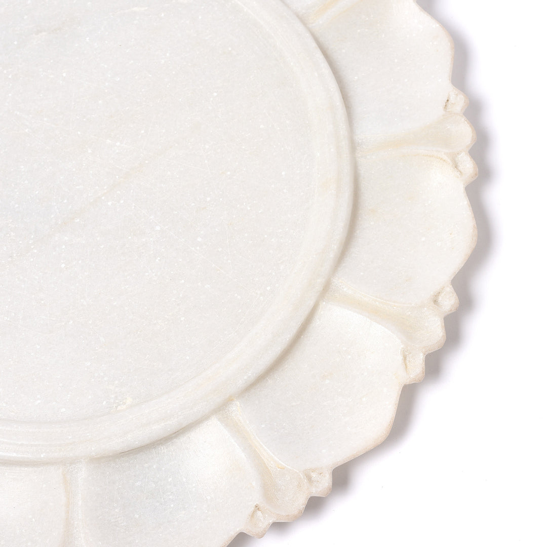 Carving Detail From Marble Plate From Rajasthan | Indigo Antiques