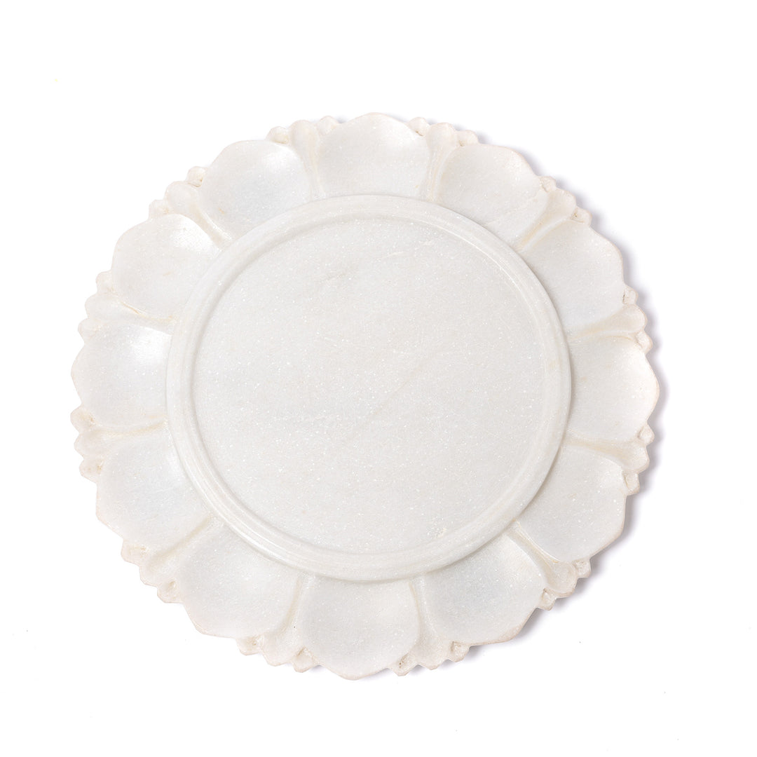 Marble Plate From Rajasthan | Indigo Antiques