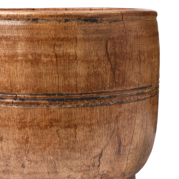 Vintage Cedar Grain Measure From The Himalayas