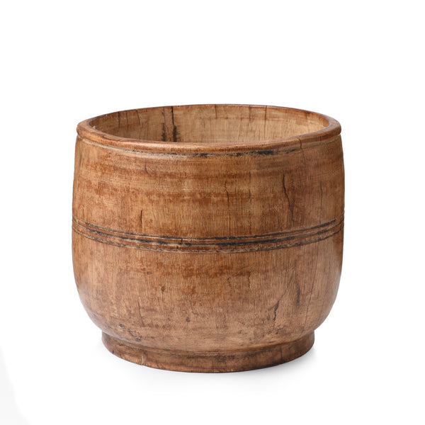 Vintage Cedar Grain Measure From The Himalayas