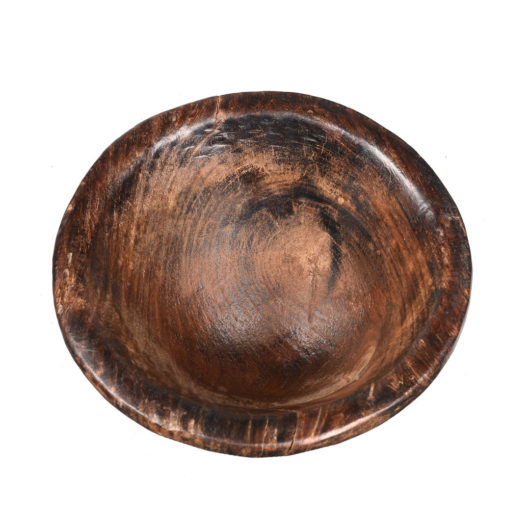 Interior Of Teak Bowl From Rajasthan - Early 20thC | Indigo Antiques