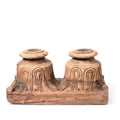 Double Capital Candlestick From Gujarat - 19thC