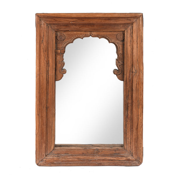 Mirror Made From An Old Teak Window - 19thC (72 x 111cm)