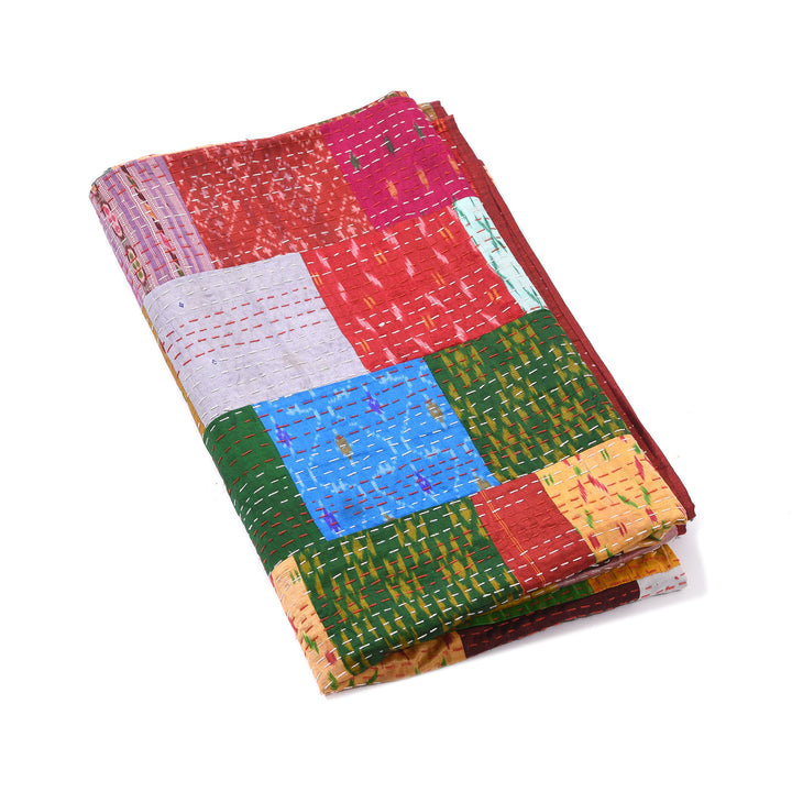 Kingsize Patola Sari Bedcover | Indigo Antiques