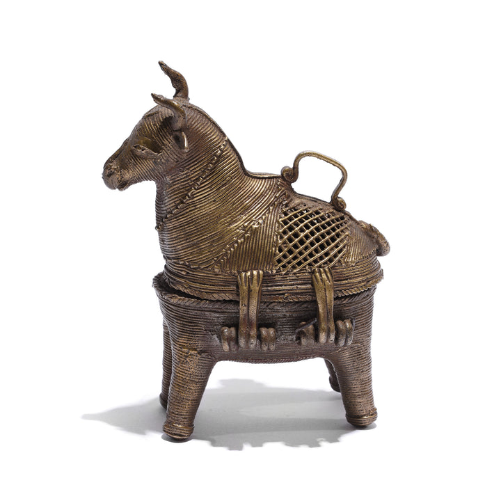 Brass Dokra Work Cow From Orissa | Indigo Antiques