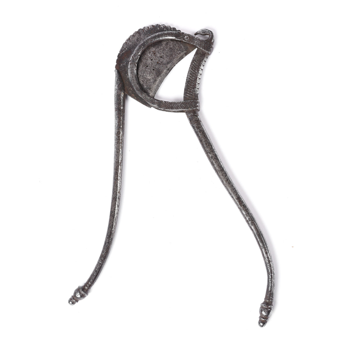 Open View Of Large Iron Sarota (betel nut cutter) - 19thC | Indigo Antiques