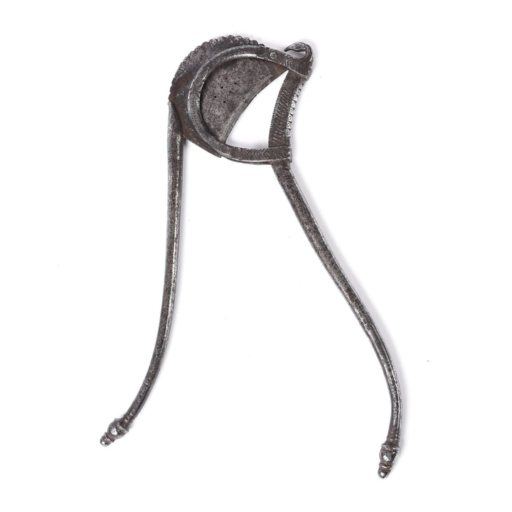 Open View Of Large Iron Sarota (betel nut cutter) - 19thC | Indigo Antiques