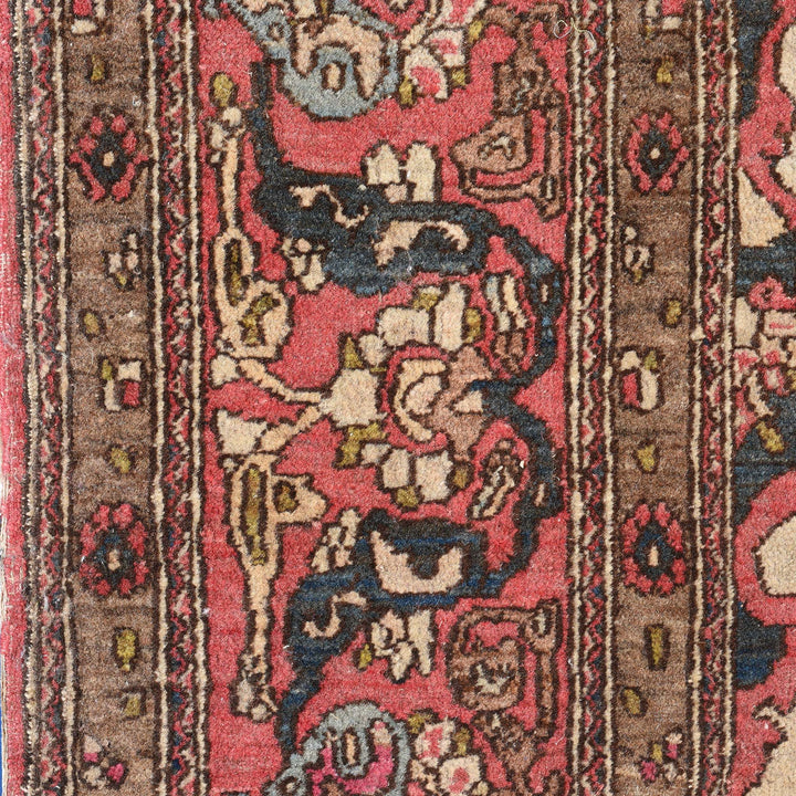 Detail From Floral Persian Rug - Ca 60 yrs old - 214 x 131cm | Indigo Antiques