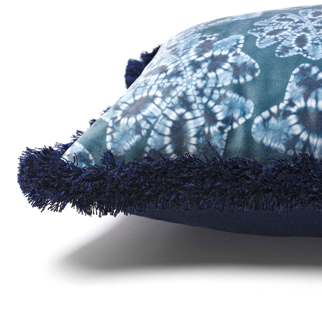 Corner Detail From Pale Long Cushion | Indigo Antiques