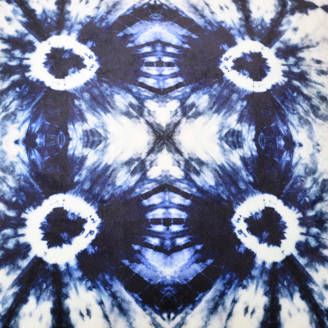 Detail From Indigo Ikat Cushion | Indigo Antiques