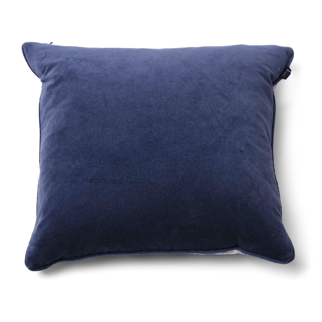 Reverse Of Indigo Ikat Cushion | Indigo Antiques