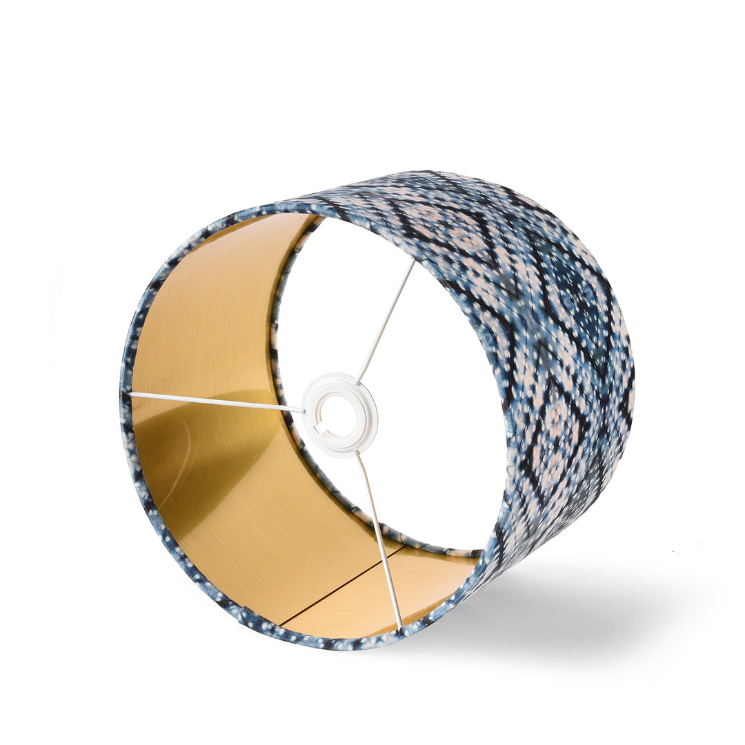 Itajime Diamond Drum Lampshade by Tatie Lou | Indigo Antiques