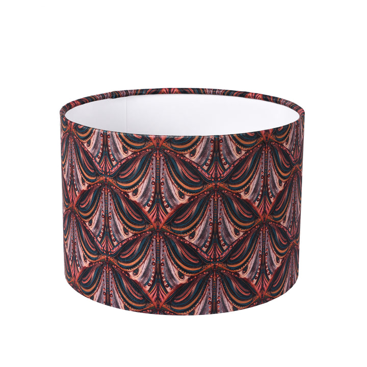 Mumbai Deco Drum Lampshade  - Plum | Indigo Antiques