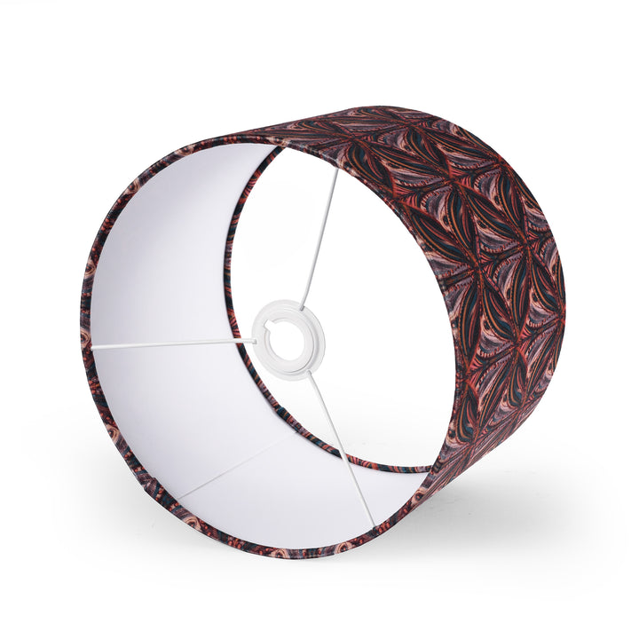 Fitting Detail From Mumbai Deco Drum Lampshade  - Plum | Indigo Antiques