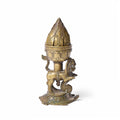 Brass Lotus Incense Burner from South India - 19thC