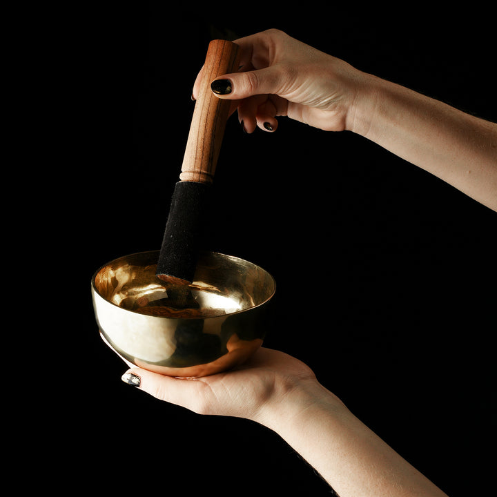 Small Tibetan Singing Bowl - 12cm With Beater | Indigo Antiques