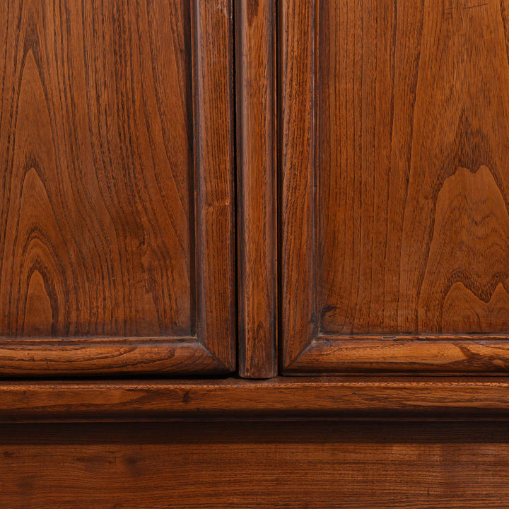 Door Joinery Detail From Elm Ming Style Cabinet - 19thC | Indigo Antiques