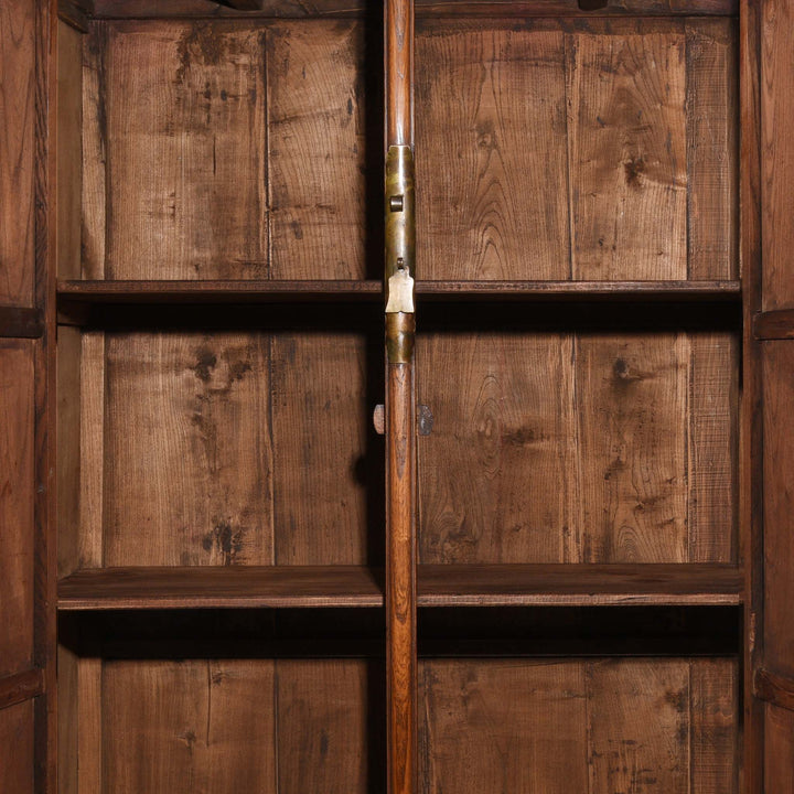 Interior Of Elm Ming Style Cabinet - 19thC | Indigo Antiques
