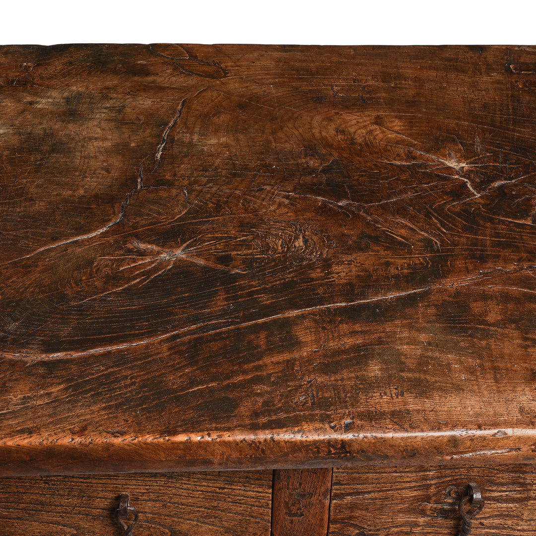 Surface Detail From Rustic Countryside Wine Table from China - 19thC | Indigo Antiques