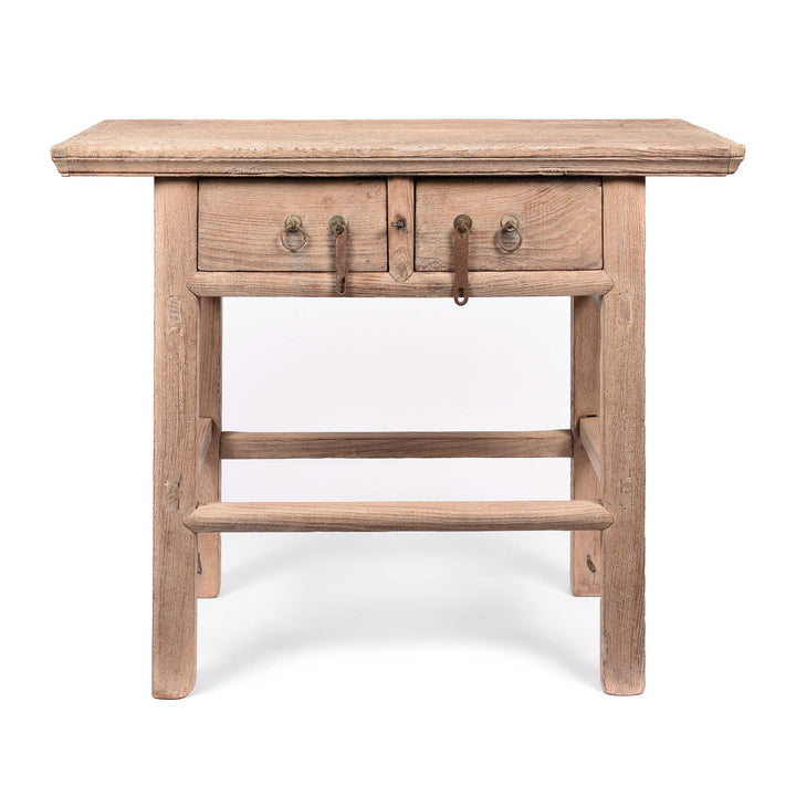 Rustic Countryside 2 Drawer Wine Table from Shanxi - 19thC | Indigo Antiques