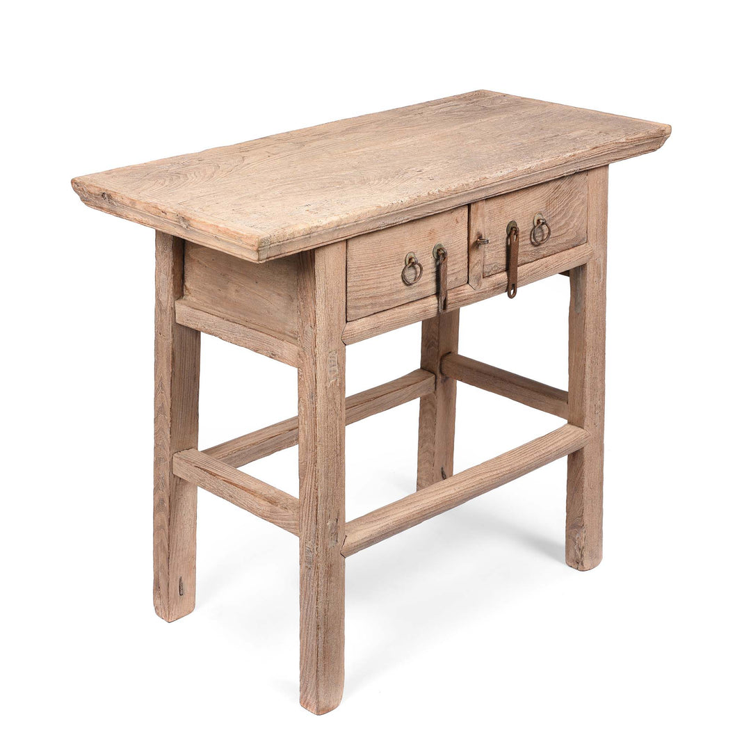 Rustic Countryside 2 Drawer Wine Table from Shanxi - 19thC | Indigo Antiques