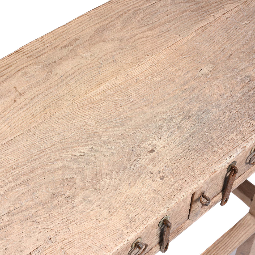Rustic Countryside 2 Drawer Wine Table from Shanxi - 19thC | Indigo Antiques