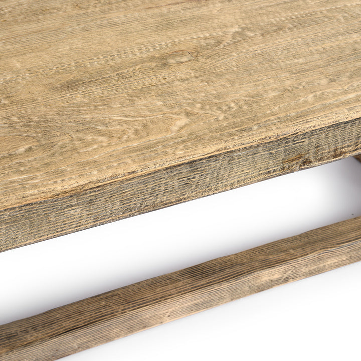 Depth Detail From Regency Style Dining Table - Made From Old Poplarwood | Indigo Antiques