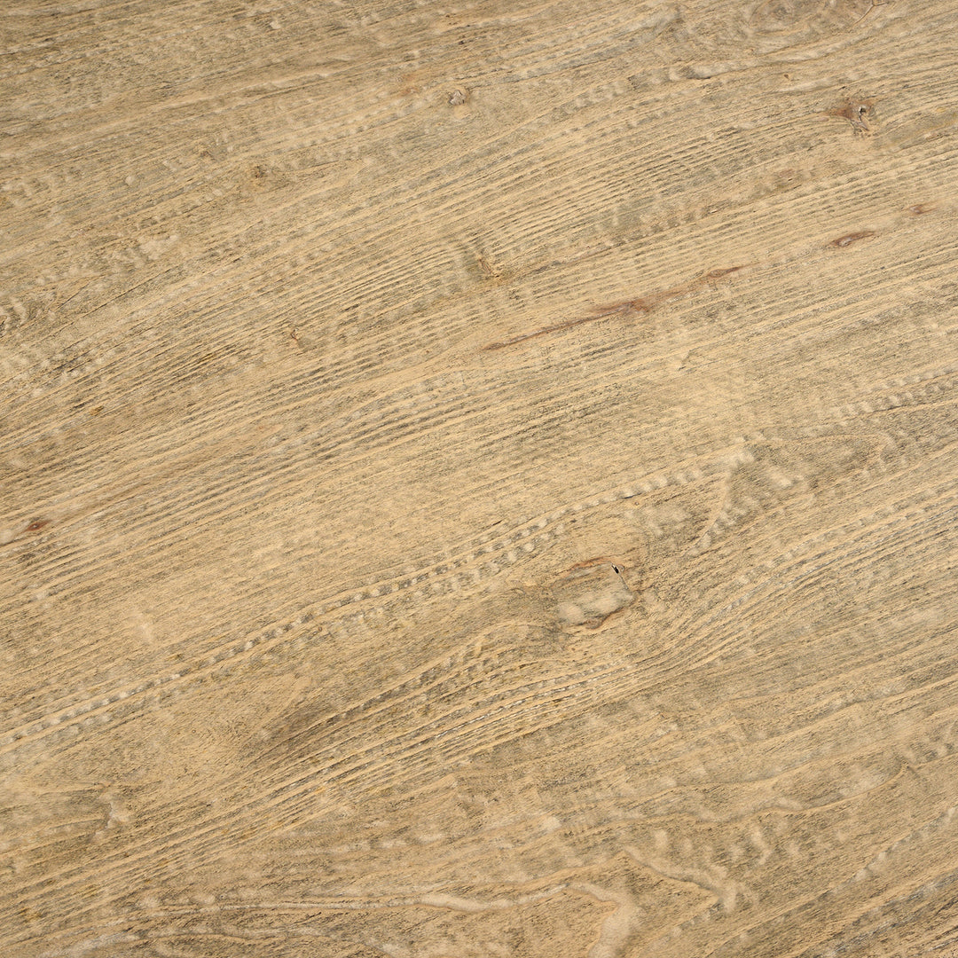 Grain Detail From Regency Style Dining Table - Made From Old Poplarwood | Indigo Antiques