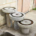 Water Feature Made From 19thC Chinese Mill Stones