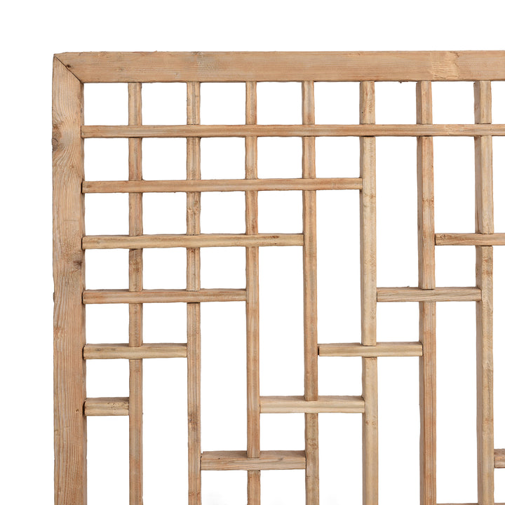 Detail From Chinese Pine Window Screen From Shanxi Province - 19thC | Indigo Antiques