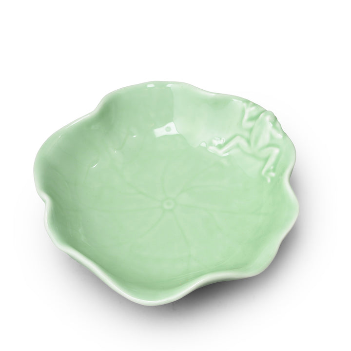 Porcelain  Bowl With Frog Design - Celadon Glaze | Indigo Antiques