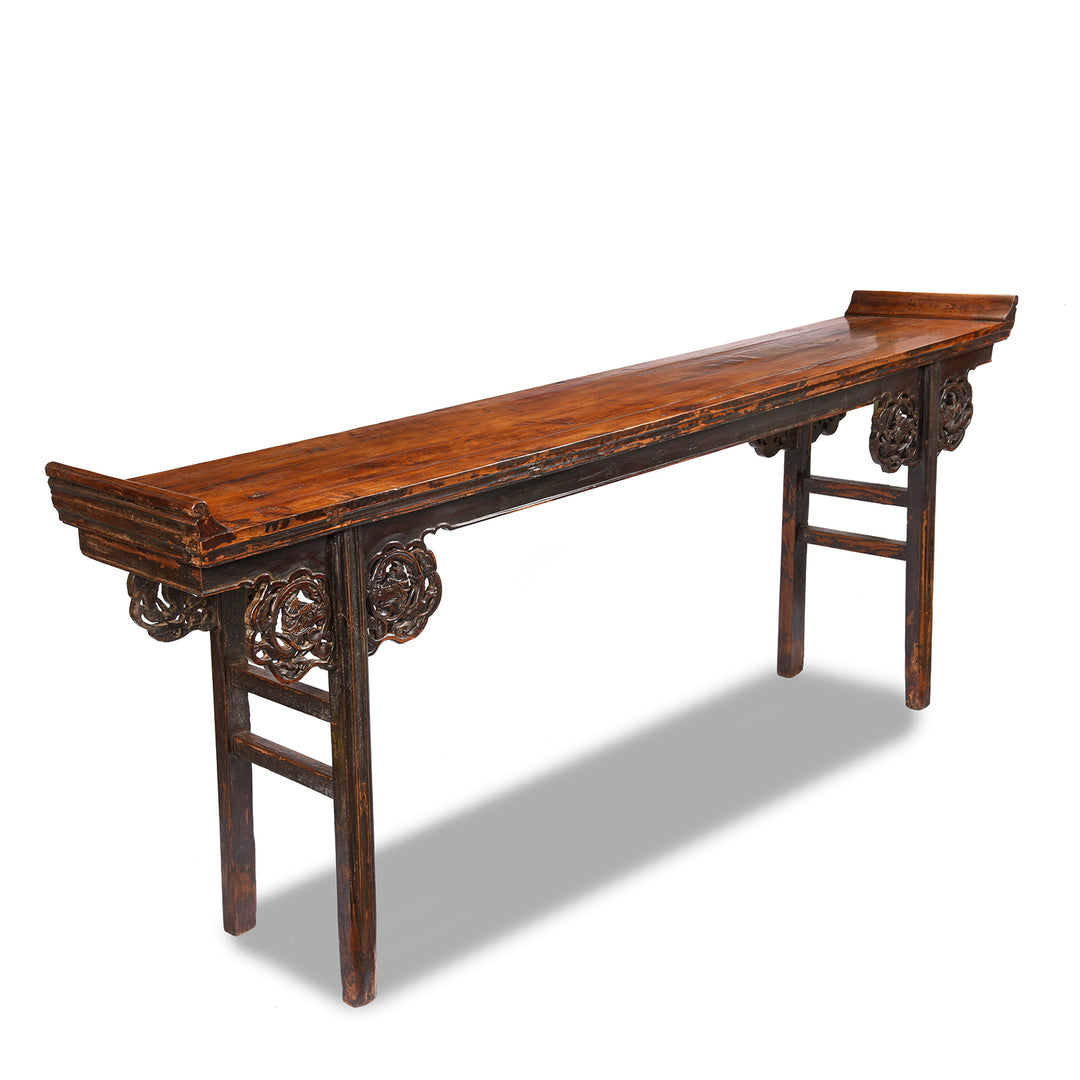 Angled View Chinese Altar Table from Shanxi - 19thC | Indigo Antiques