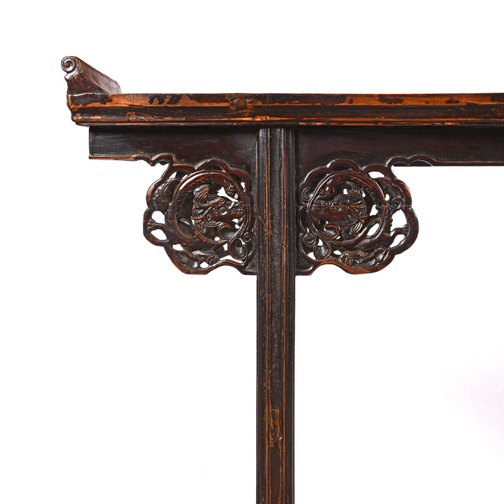 Corner Detail From Chinese Altar Table from Shanxi - 19thC | Indigo Antiques