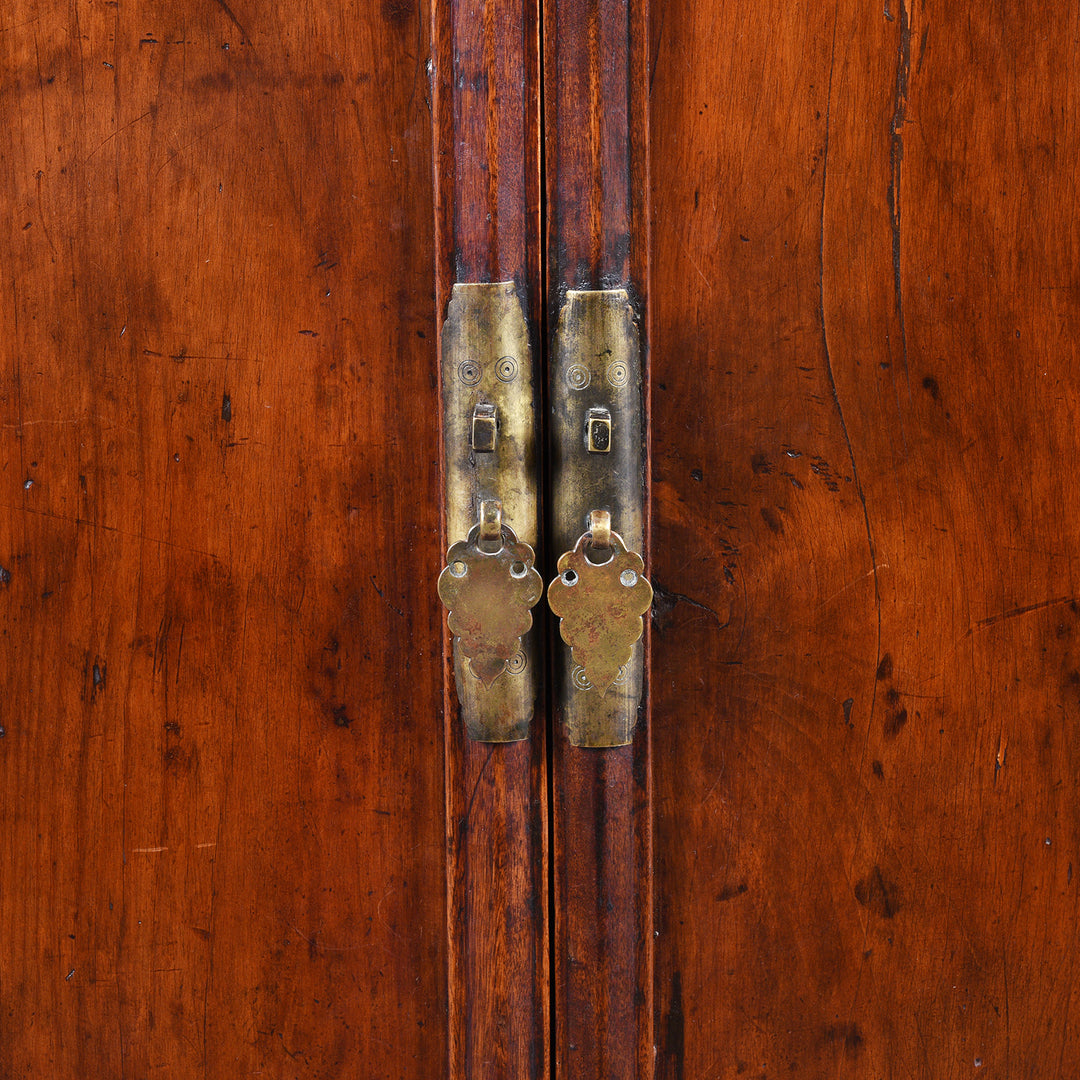 Latch Detail From Antique Tapered Cypress wood Cabinet - 19thC | Indigo Antiques