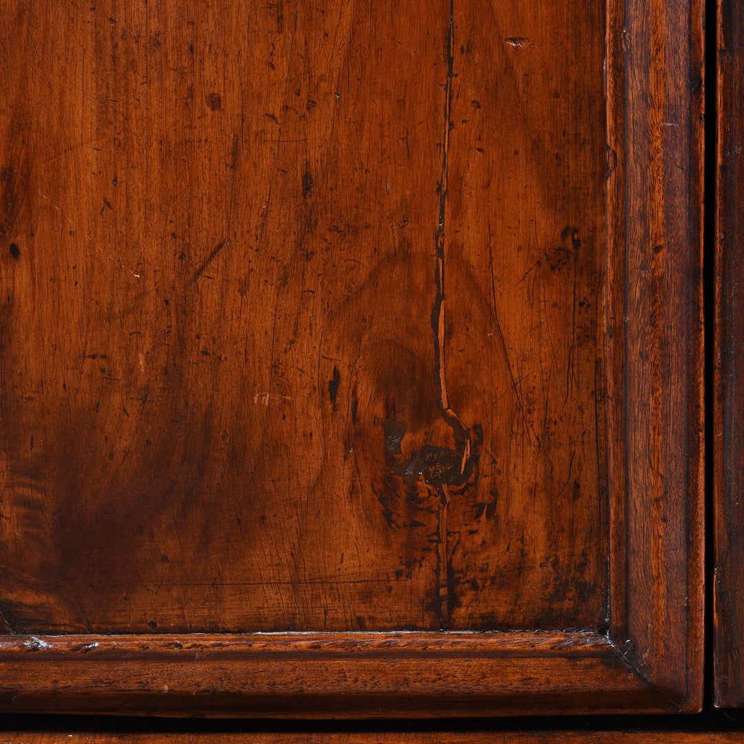 Detail From Antique Tapered Cypress wood Cabinet - 19thC | Indigo Antiques