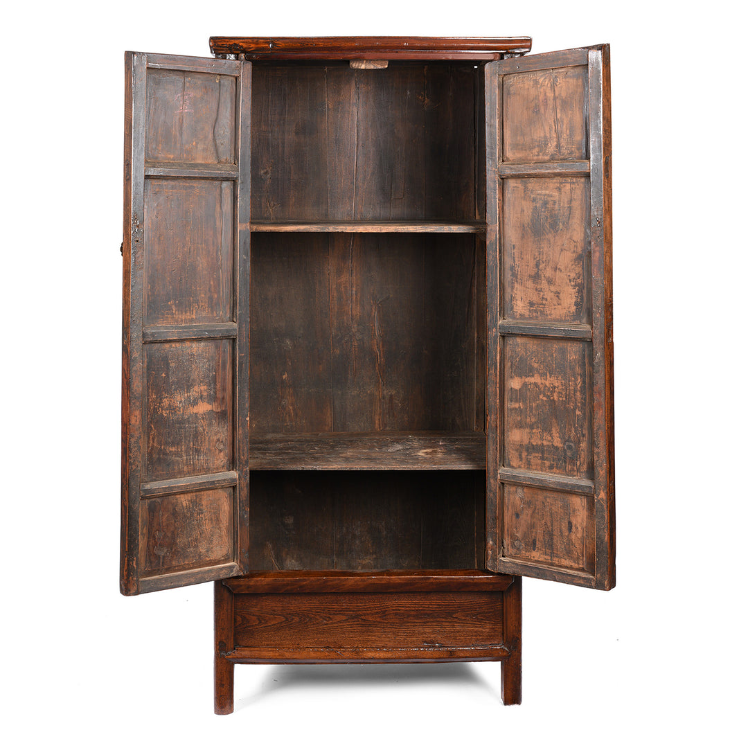 Interior Of Antique Tapered Cypress wood Cabinet - 19thC | Indigo Antiques