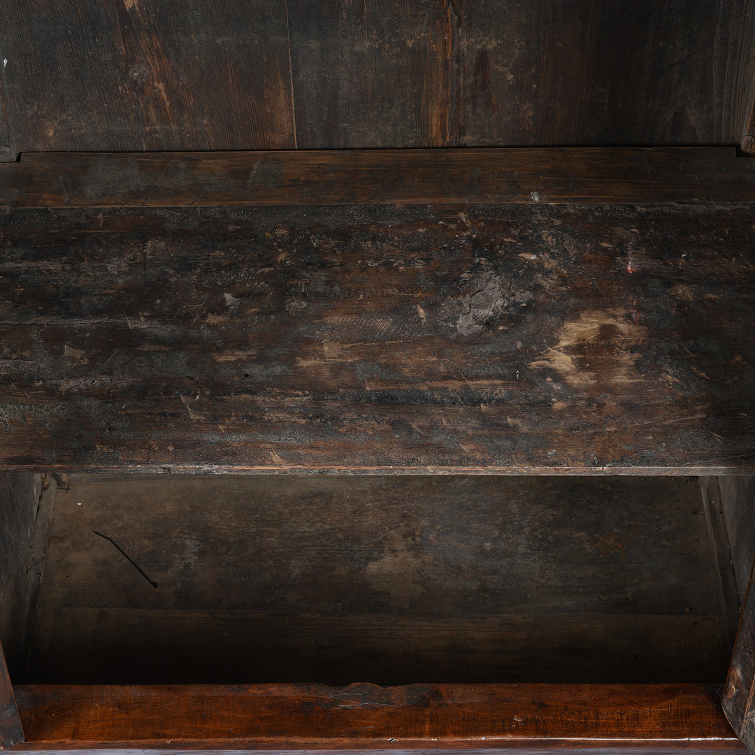 Interior From Antique Tapered Cypress wood Cabinet - 19thC | Indigo Antiques