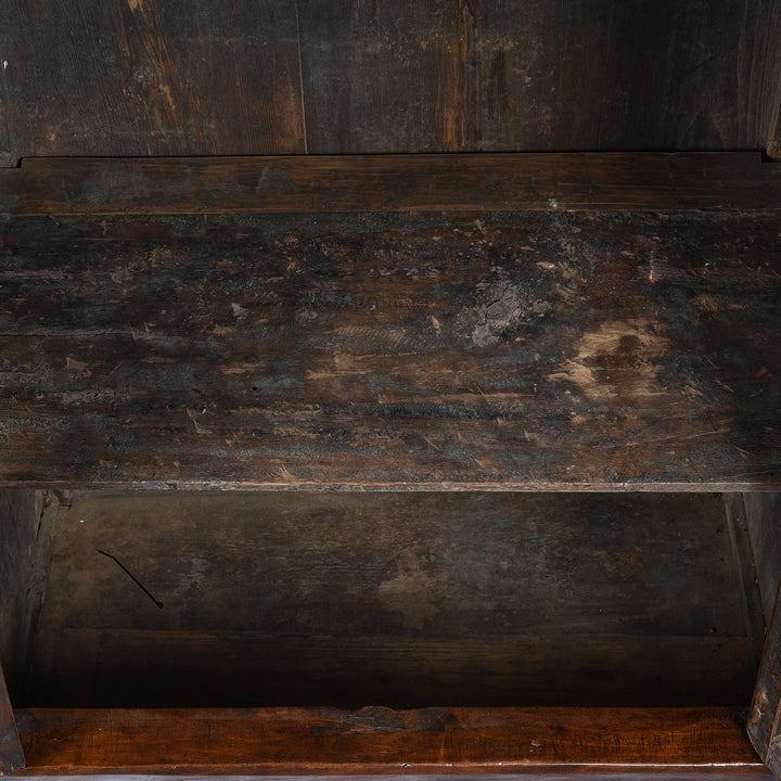 Interior From Antique Tapered Cypress wood Cabinet - 19thC | Indigo Antiques