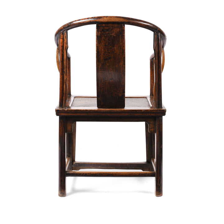 Reverse Of Chinese Elm Horseshoe Chair - Late 19thC | Indigo Antiques