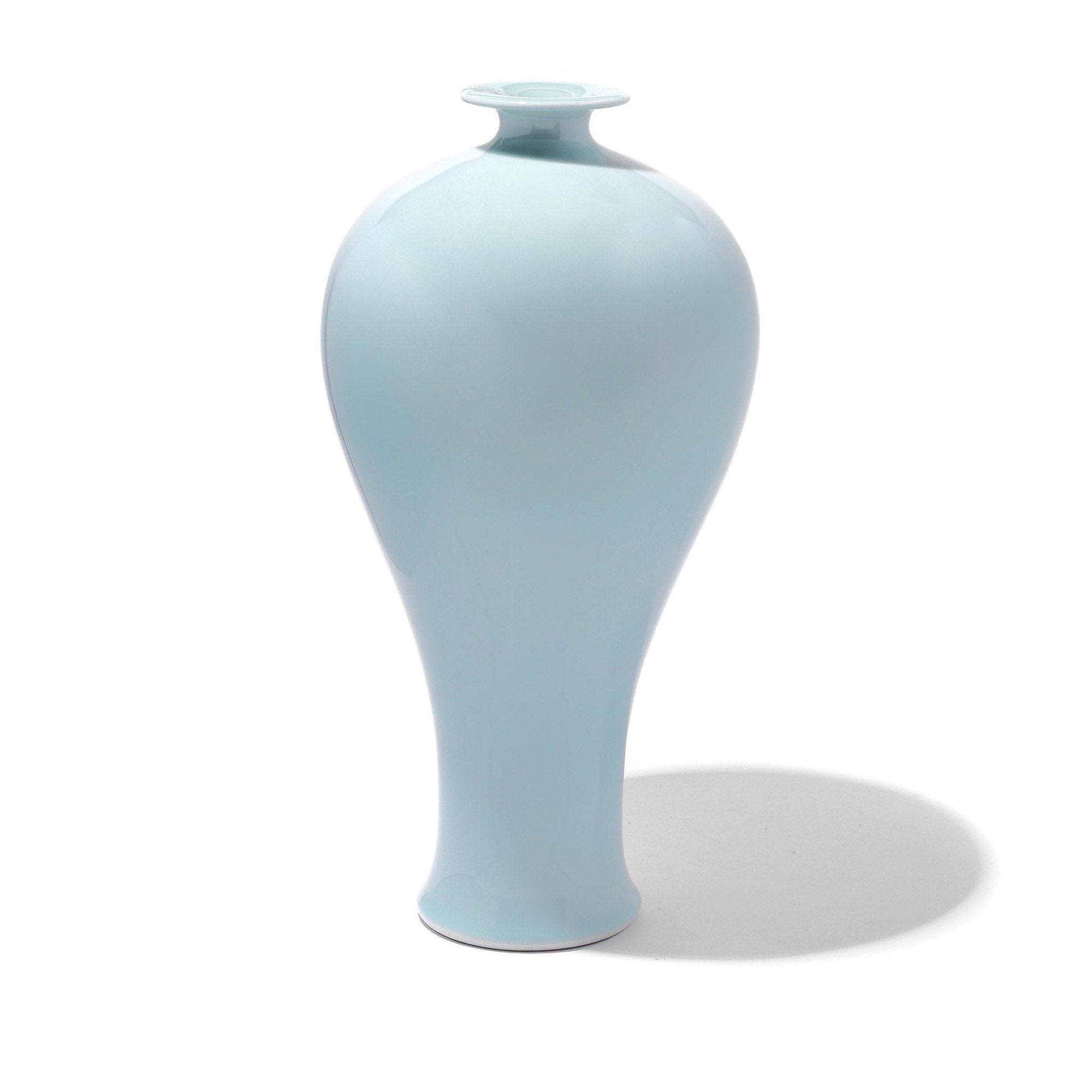 Blue Celadon Glazed Meiping Vase | Indigo Antiques