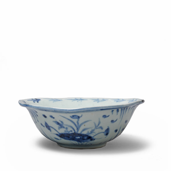 Blue & White Porcelain Rice Bowl - Ming Style